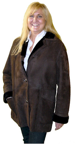 Spanish Merino Shearling Coat, style 013