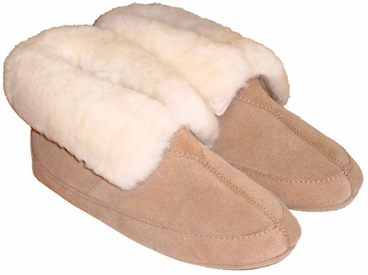 Soft Leather Sole Women's Sheepskin Madison Slippers: Sheepskin Town
