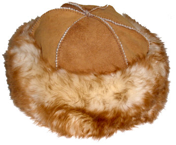 fur round hat